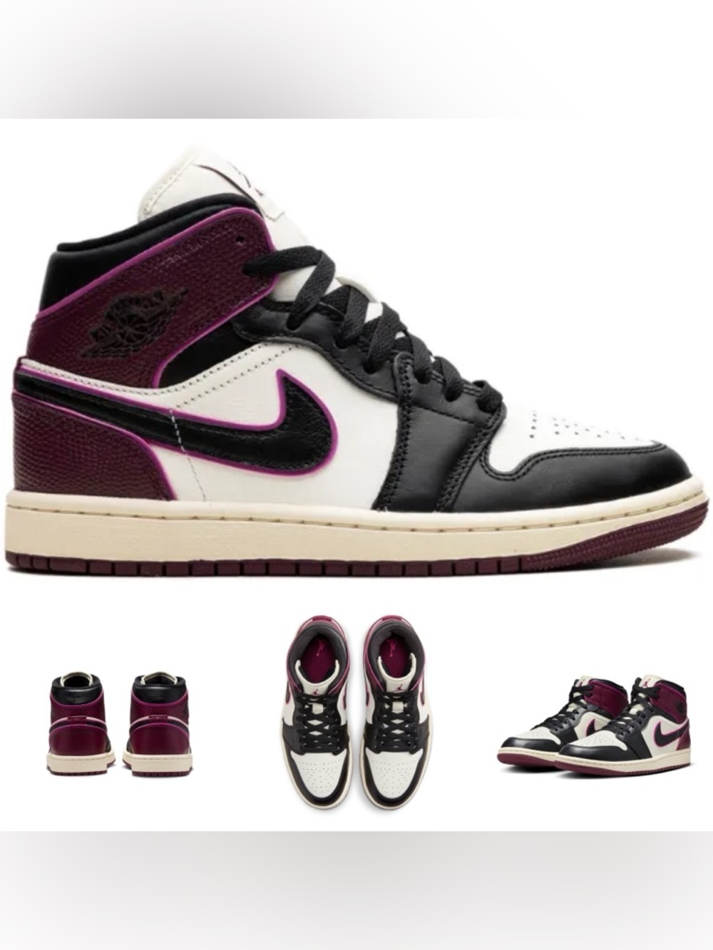 AIR JORDAN 1 Mid SE bordeaux sneaker